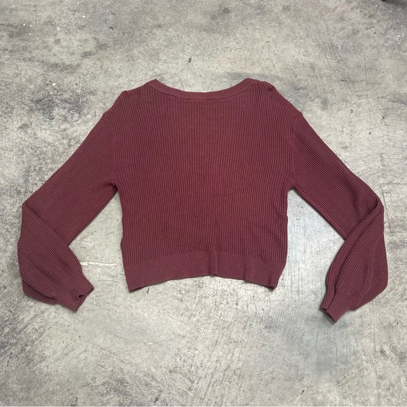 LULULEMON Women's Ribbed Sweater - Burgundy SZ2 - Picture 5 of 5